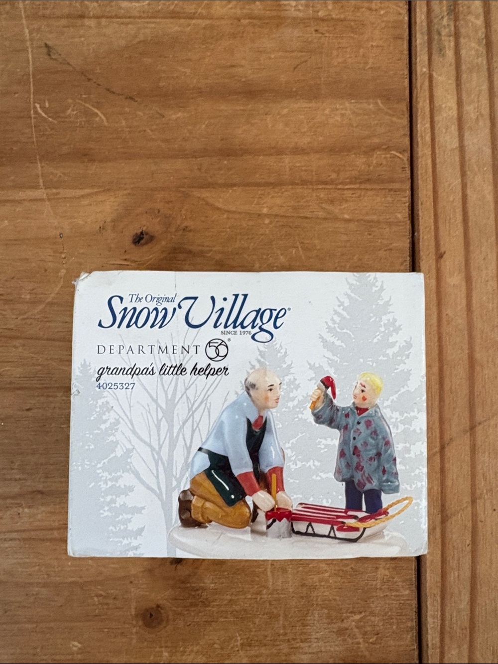 Department 56 Snow Village Grandpa's Little Helper 4025327 Collectible Figurine